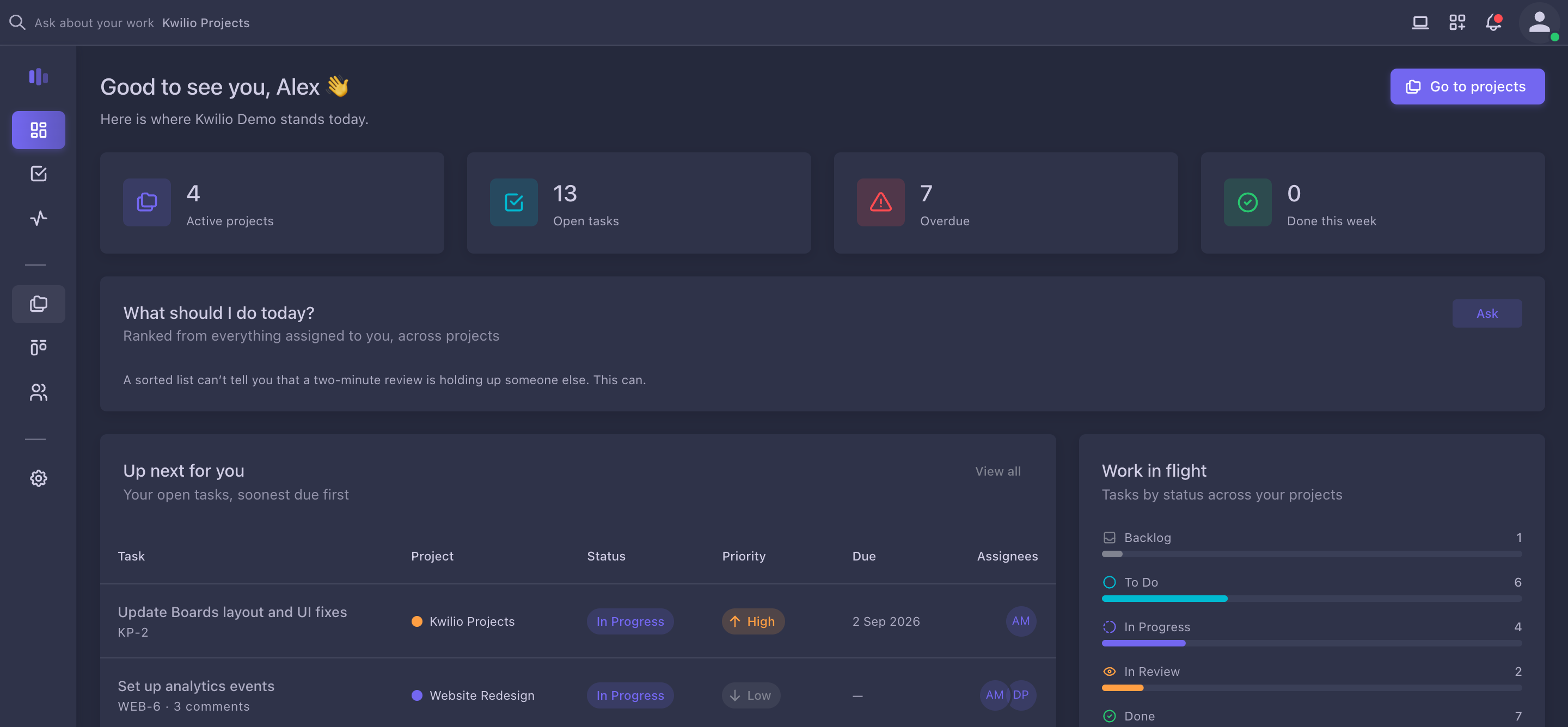 Kwilio Projects screenshot 3