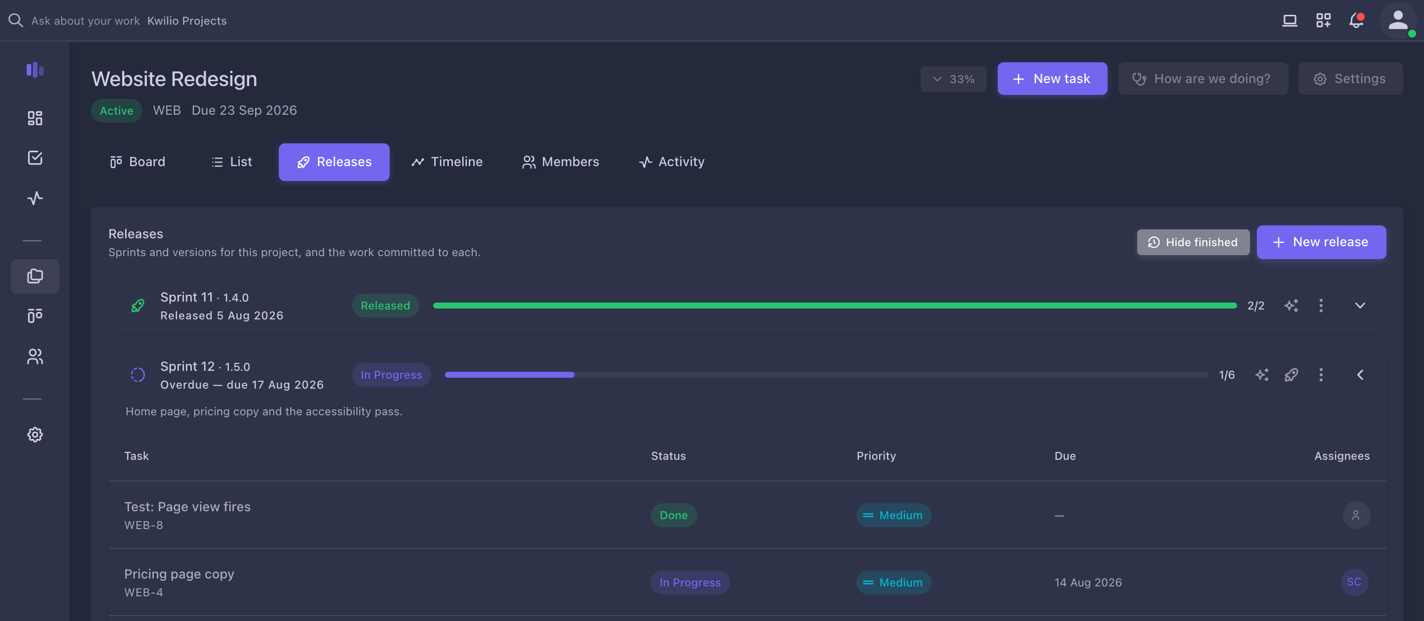 Kwilio Projects screenshot 4