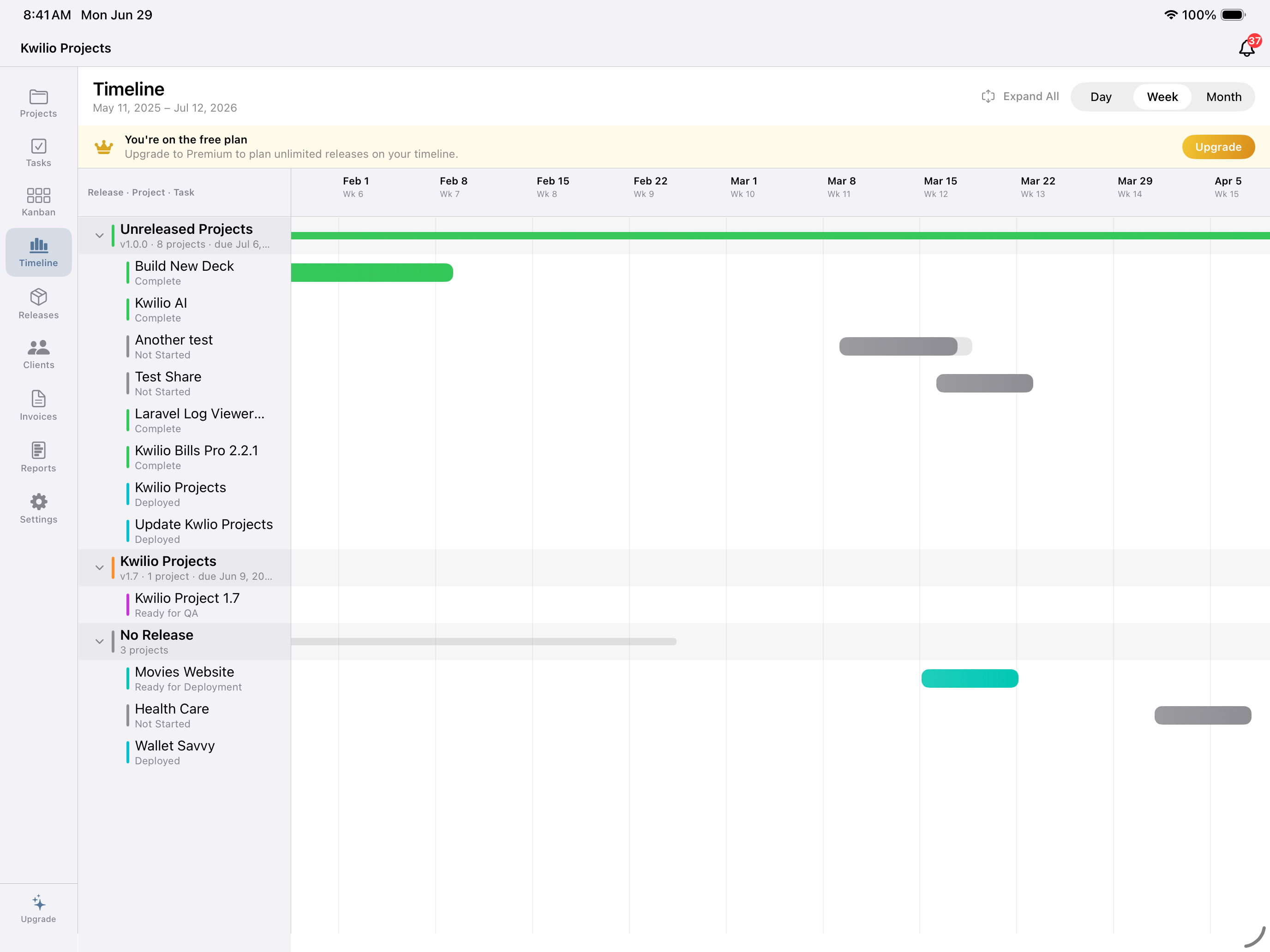 Kwilio Projects screenshot 6
