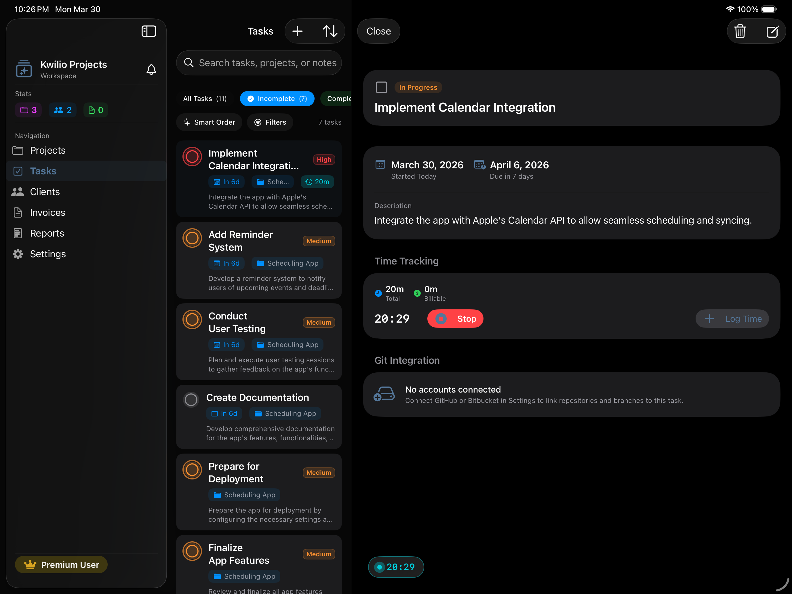 Kwilio Projects screenshot 7