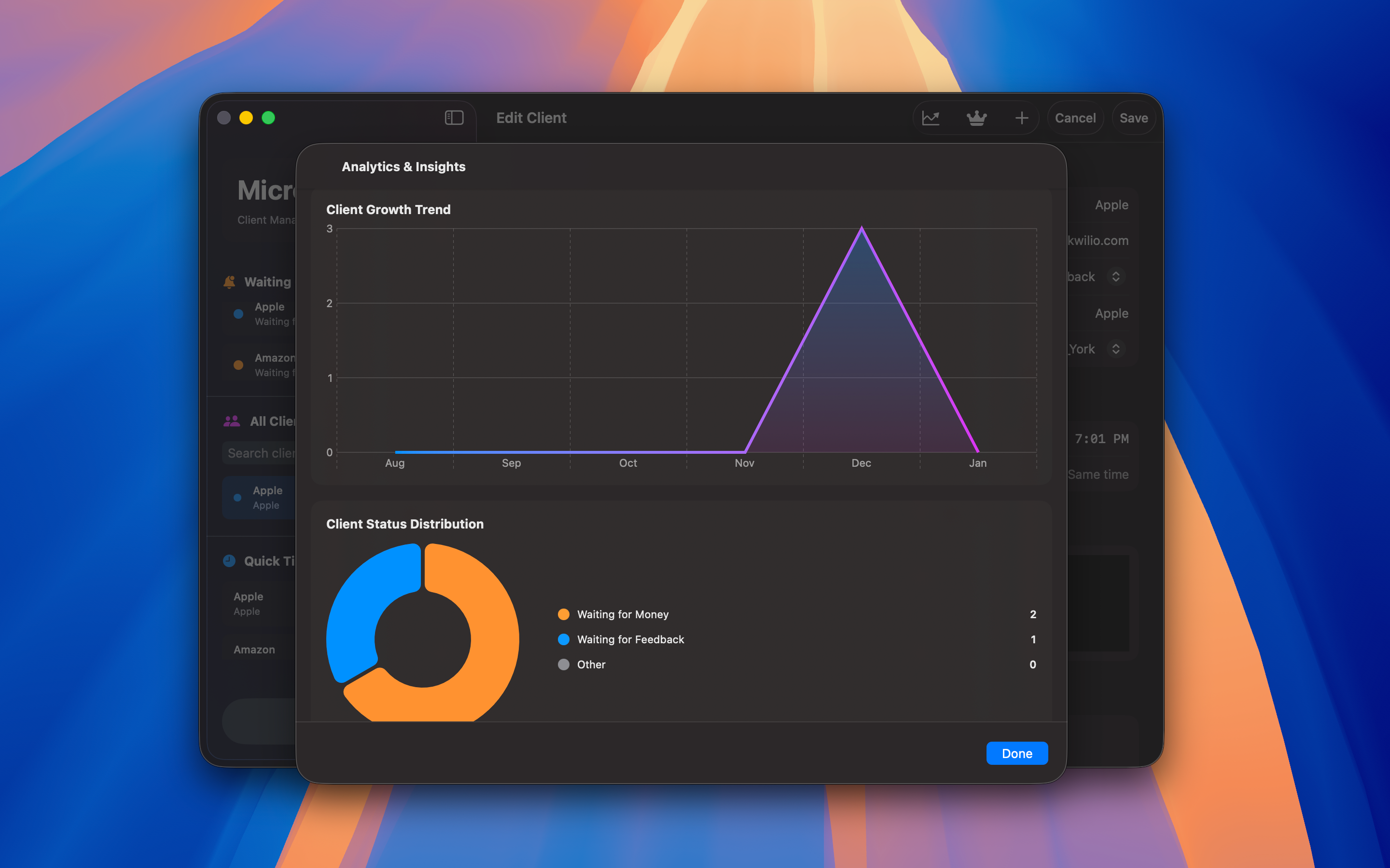 Micro-CRM screenshot 4