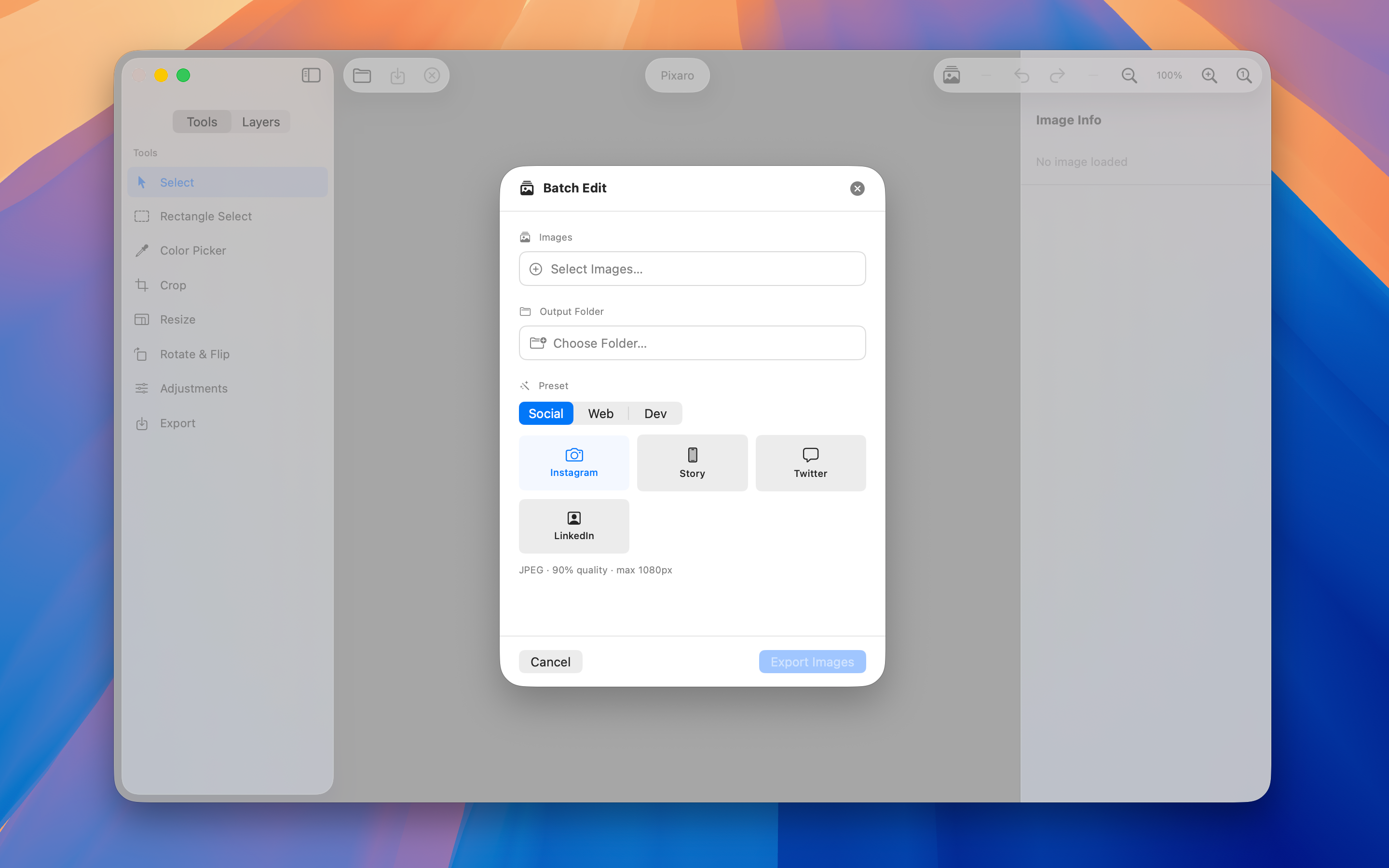 Pixaro screenshot 2